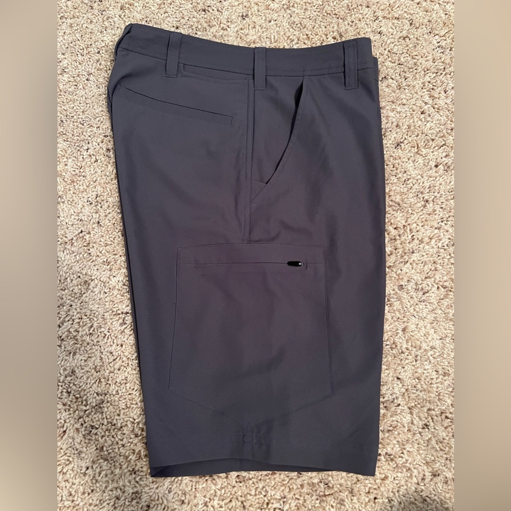 Champion shorts, size 30W.  Gray.  Zipper side pocket.  New without tags.